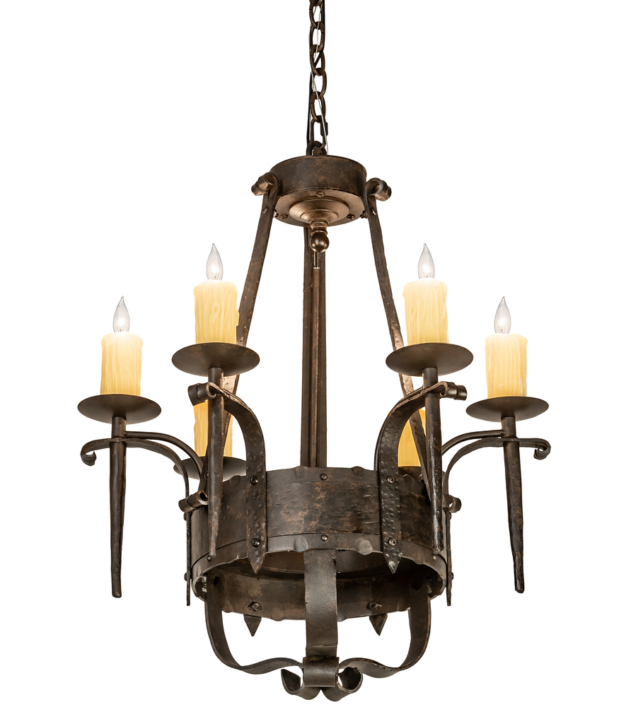 24" Wide Costello 6 Light Chandelier