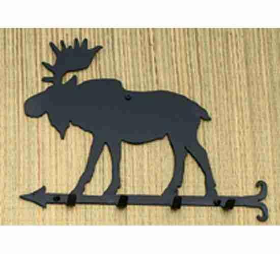 12"W Moose Key Holder