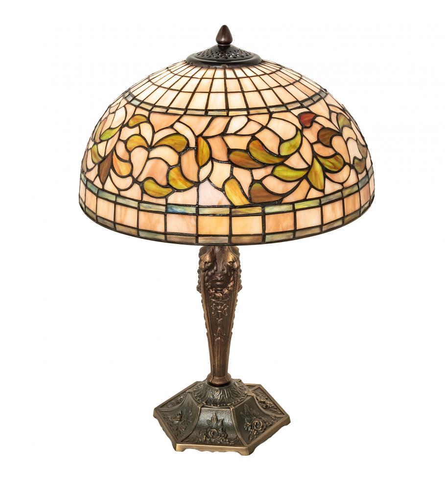 23" High Tiffany Turning Leaf Table Lamp