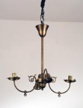 Meyda Blue 101797 - 25"L Revival Gas & Electric 4 LT Oblong Chandelier Hardware