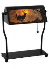 Meyda Blue 113076 - 12.5"H Deer on the Loose Banker's Lamp