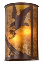 Meyda Blue 157841 - 13"W Strike of the Eagle Wall Sconce