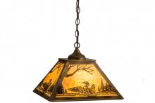 Meyda Blue 164313 - 16"Sq Loon Pendant