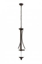 Meyda Blue 173738 - Mahogany Bronze 3 LT Inverted Pendant Hardware