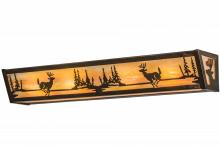 Meyda Blue 173839 - 30"W Deer at Lake Vanity Light