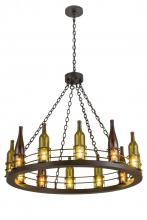 Meyda Blue 192173 - 42"W Tuscan Vineyard 12 LT Wine Bottle Chandelier