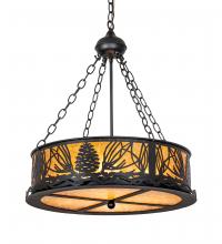 Meyda Blue 220141 - 22" Wide Mountain Pine Inverted Pendant