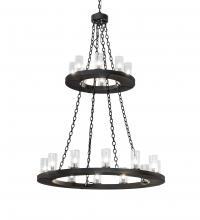 Meyda Blue 221404 - 42" Wide Loxley 20 Light Two Tier Chandelier