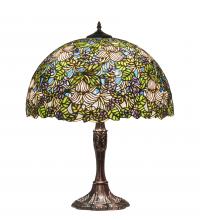 Meyda Blue 232797 - 26" High Trillium & Violet Table Lamp