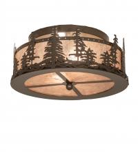 Meyda Blue 245545 - 16" Wide Tall Pines Flushmount