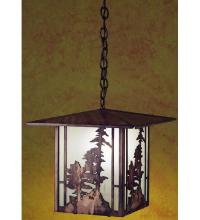 Meyda Blue 29273 - 12" Square Tall Pines Lantern Pendant