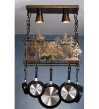 Meyda Blue 67397 - 24.5" Long Tall Pines Pot Rack