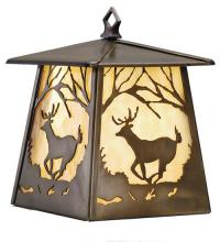 Meyda Blue 82637 - 7.5"W Deer at Dawn Hanging Wall Sconce