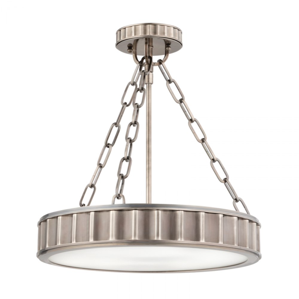 3 LIGHT SEMI FLUSH
