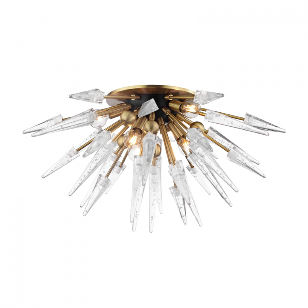 6 LIGHT SEMI FLUSH