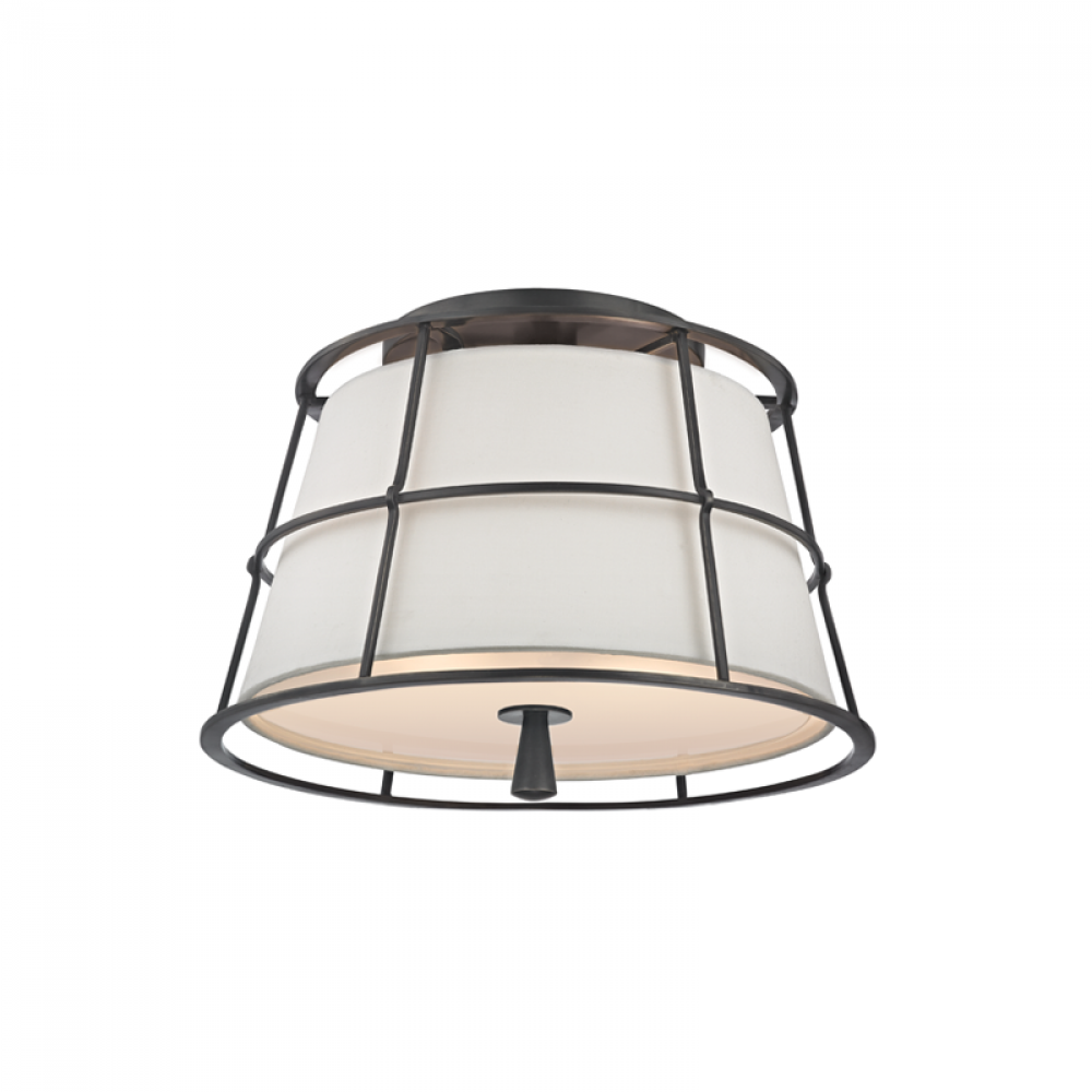 2 LIGHT SEMI FLUSH