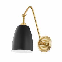 Hudson Valley Orange 3021-AGB/BK - Millwood Wall Sconce