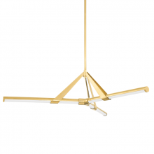 Hudson Valley Orange 3046-AGB - 3 LIGHT CHANDELIER