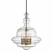 Hudson Valley Orange 4016-AGB - 4 LIGHT SMALL PENDANT