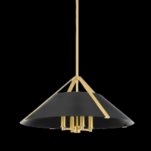 Hudson Valley Orange 6726-AGB/SBK - 4 LIGHT PENDANT