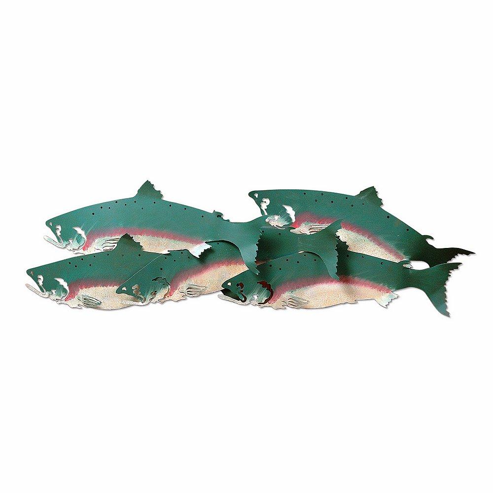 Big Fish Chinook Salmon Sconce - Fish Stain-Rust Patina base Finish