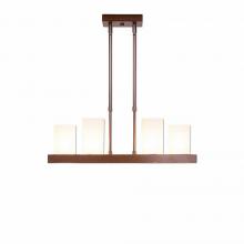 Avalanche Ranch Lighting A46901FC-50 - Wisley Kitchen Island Light 24w - Rustic Plain - Frosted Glass Bowl - Aged Copper Metallic Finish