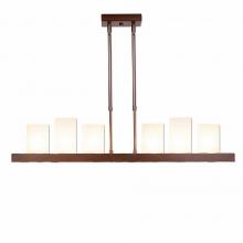 Avalanche Ranch Lighting A47001FC-50 - Wisley Kitchen Island Light 36w - Rustic Plain - Frosted Glass Bowl - Aged Copper Metallic Finish