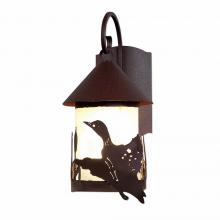 Avalanche Ranch Lighting A51464FC-27 - Vista Lantern Sconce - Loon - Frosted Glass Bowl - Rustic Brown Finish