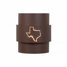 Avalanche Ranch Lighting A56187-27 - Northridge Sconce Small - Texas State Outline Cutout - Rustic Brown Finish