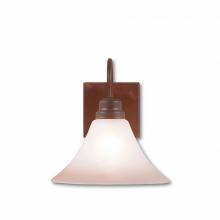 Avalanche Ranch Lighting H54101CT-02 - Cedarwood Sconce - Rustic Plain - Two-Toned Amber Cream Cone Glass - Rust Patina Finish