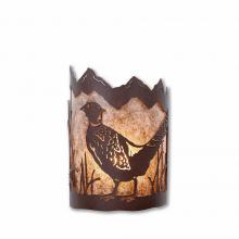 Avalanche Ranch Lighting M13251AL-27 - Cascade Sconce Small - Pheasant - Almond Mica Shade - Rustic Brown Finish