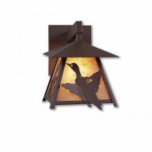 Avalanche Ranch Lighting M53564AL-27 - Smoky Mountain Sconce Small - Loon - Almond Mica Shade - Rustic Brown Finish