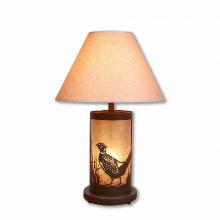 Avalanche Ranch Lighting M60151AL-KR-27 - Cascade Table Lamp - Pheasant - Almond Mica Shade - Rustic Brown Finish