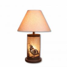 Avalanche Ranch Lighting M60154AL-KR-27 - Cascade Table Lamp - Western Quail - Almond Mica Shade - Rustic Brown Finish
