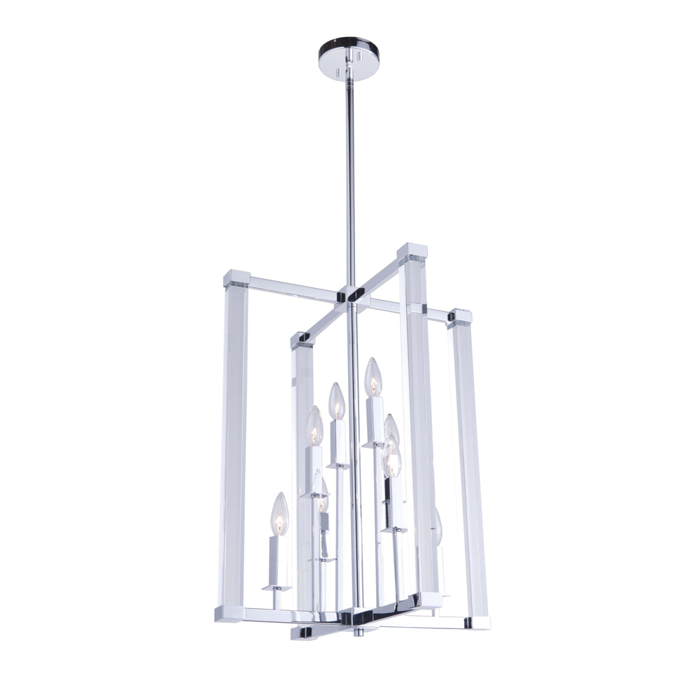 Carlyle 8 Light Chandelier (Chrome)