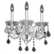 Kalco Allegri 023121-017-SE001 - Praetorius 3 Light Wall Bracket W/Swarovski Elements Crystal W/Two-Tone Silver