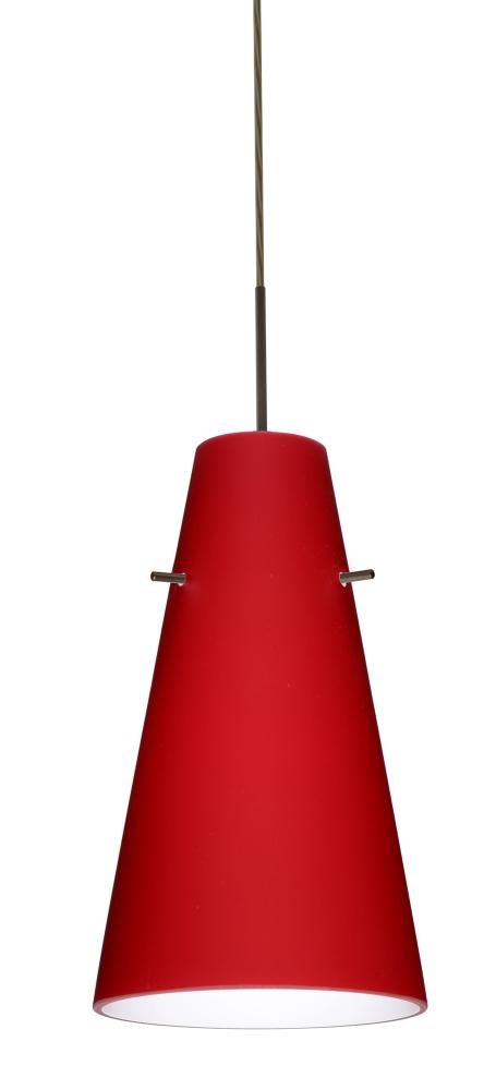 Besa Cierro LED Pendant Ruby Matte Bronze 1x9W LED