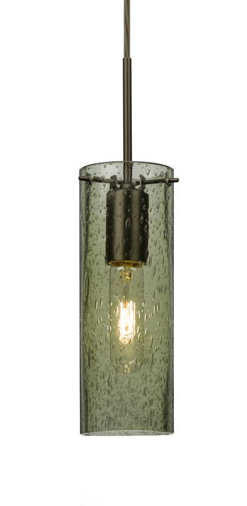 Besa, Juni 10 Cord Pendant, Moss Bubble, Bronze, 1x60W Medium Base