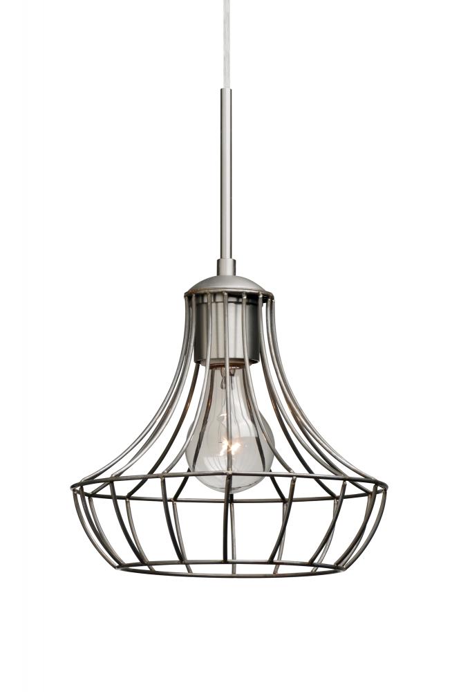 Besa Pendant Spezza 7 Satin Nickel 1x100W Medium Base