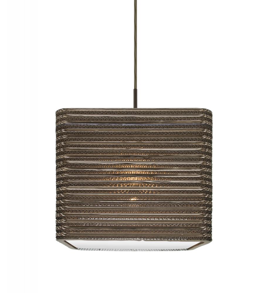 Besa, Kirk 12 Cord Pendant, Bronze Finish, 1x9W LED