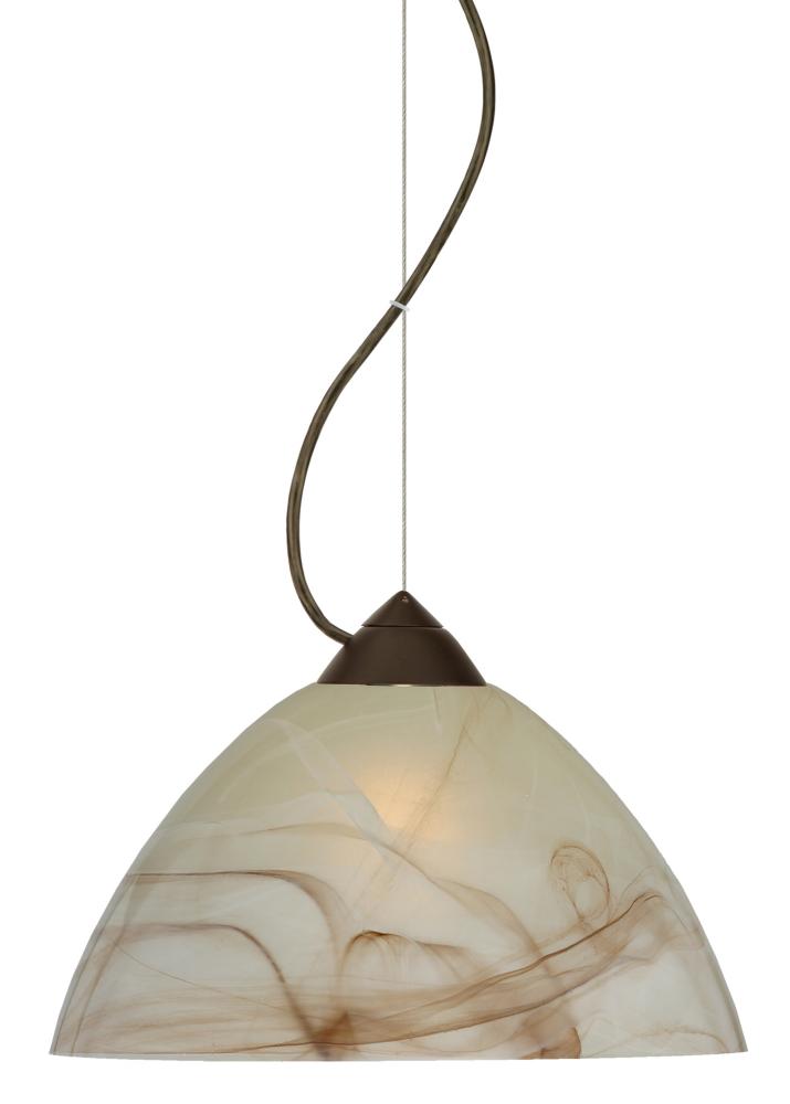 Besa Tessa Cable Pendant Mocha Bronze 1x75W Medium Base