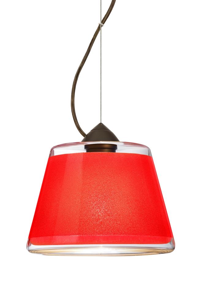 Besa Pica 9 Pendant 1Kx Red Sand Bronze 1x9W LED