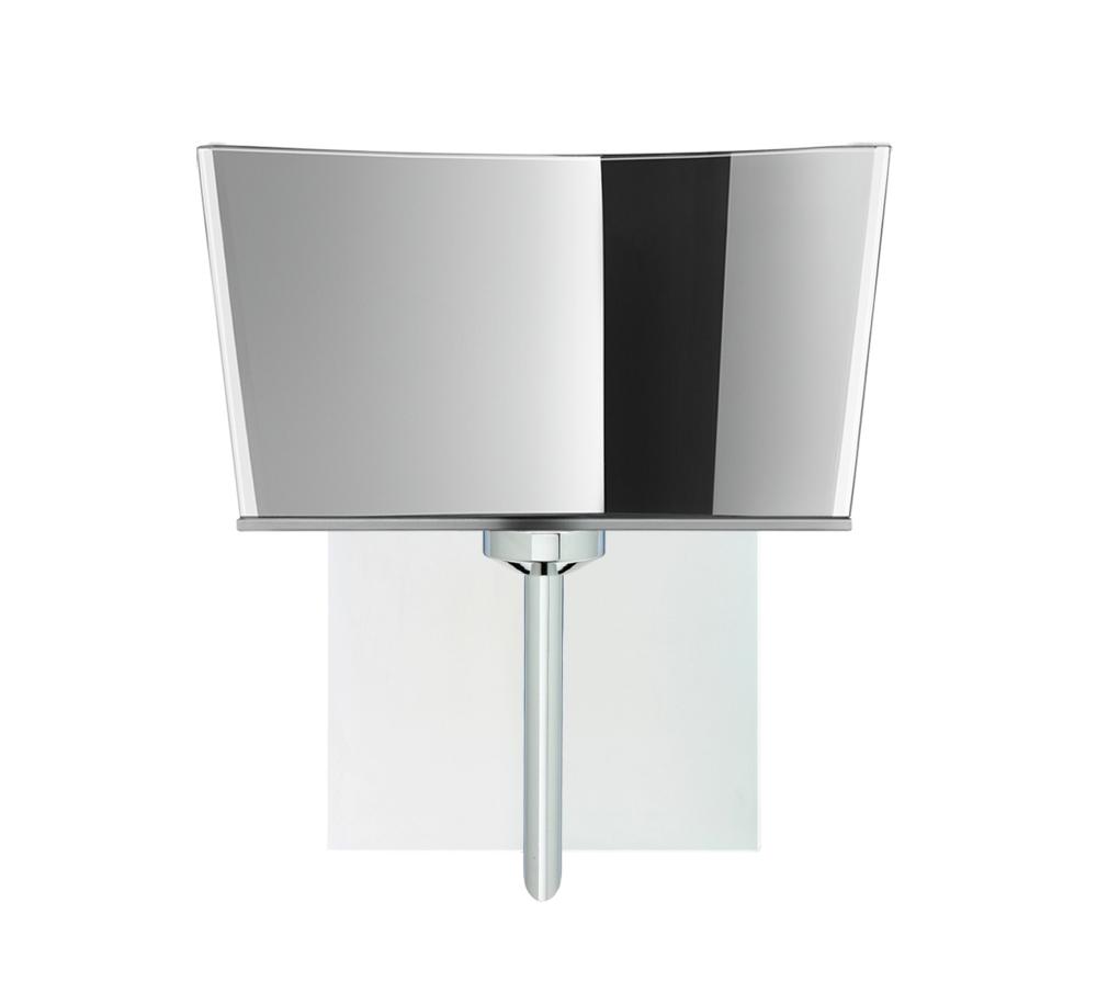 Besa Groove Wall With SQ Canopy 1SW Mirror-Frost Chrome 1x40W G9