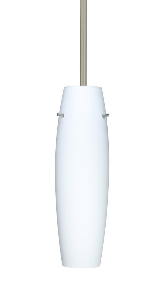 Besa Stem Pendant Suzi 14 Satin Nickel Opal Matte 1x100W Medium Base