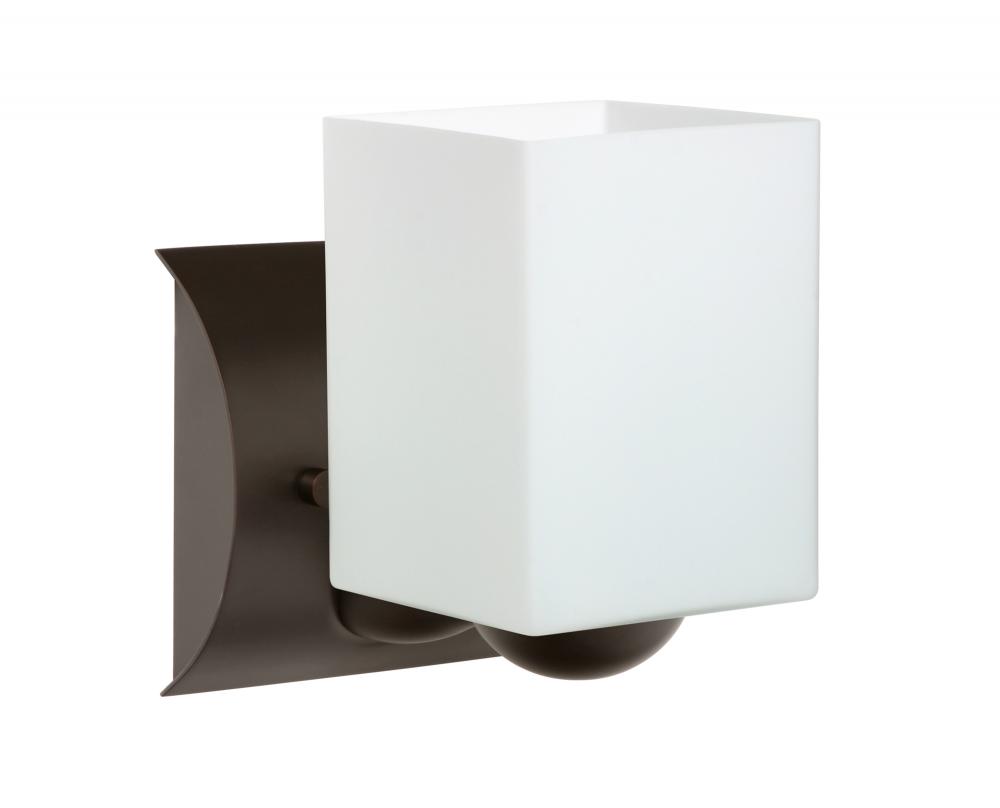 Besa Wall Rise Bronze Opal Matte 1x60W Medium Base