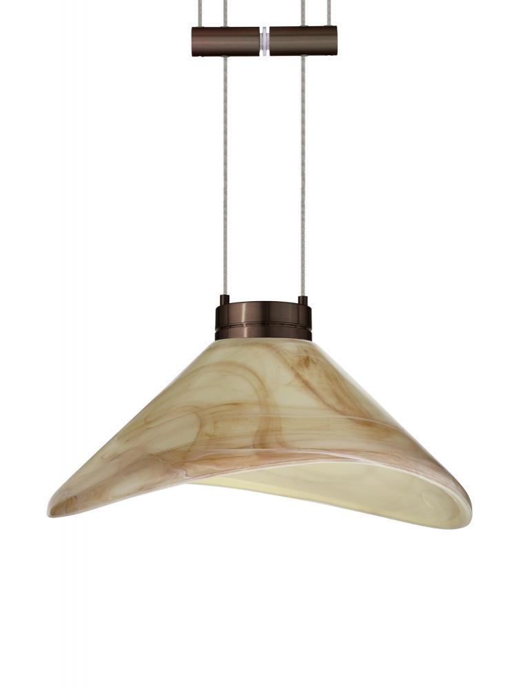 Besa Pendant Hoppi Bronze Mocha 1x50W Halogen