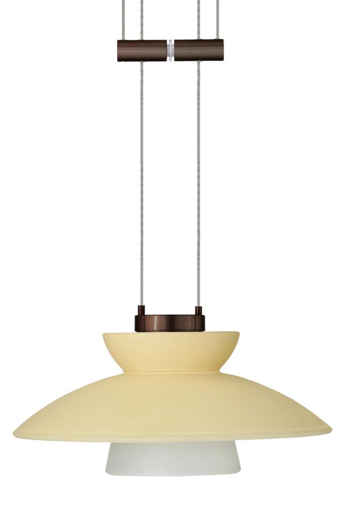 Besa Pendant Trilo 7 Bronze Champagne 1x50W Halogen