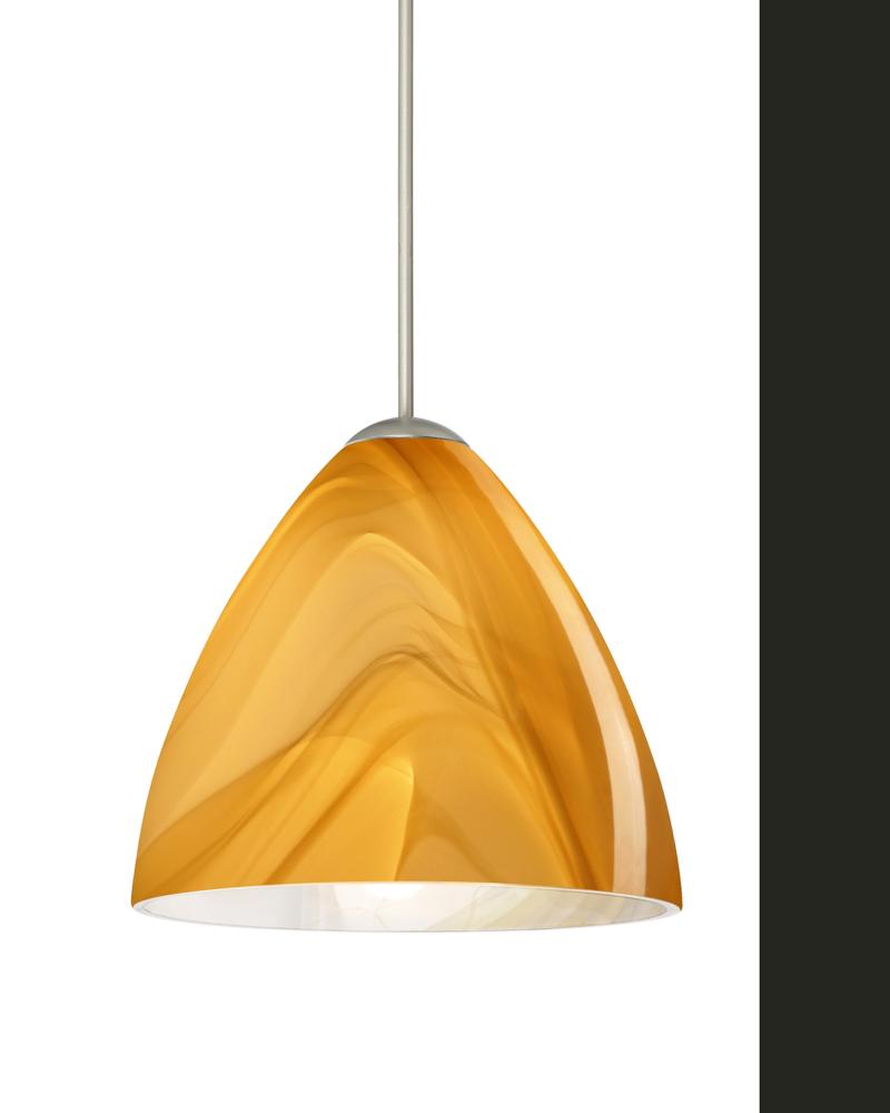 Besa Pendant Mia Satin Nickel Honey 1x5W LED