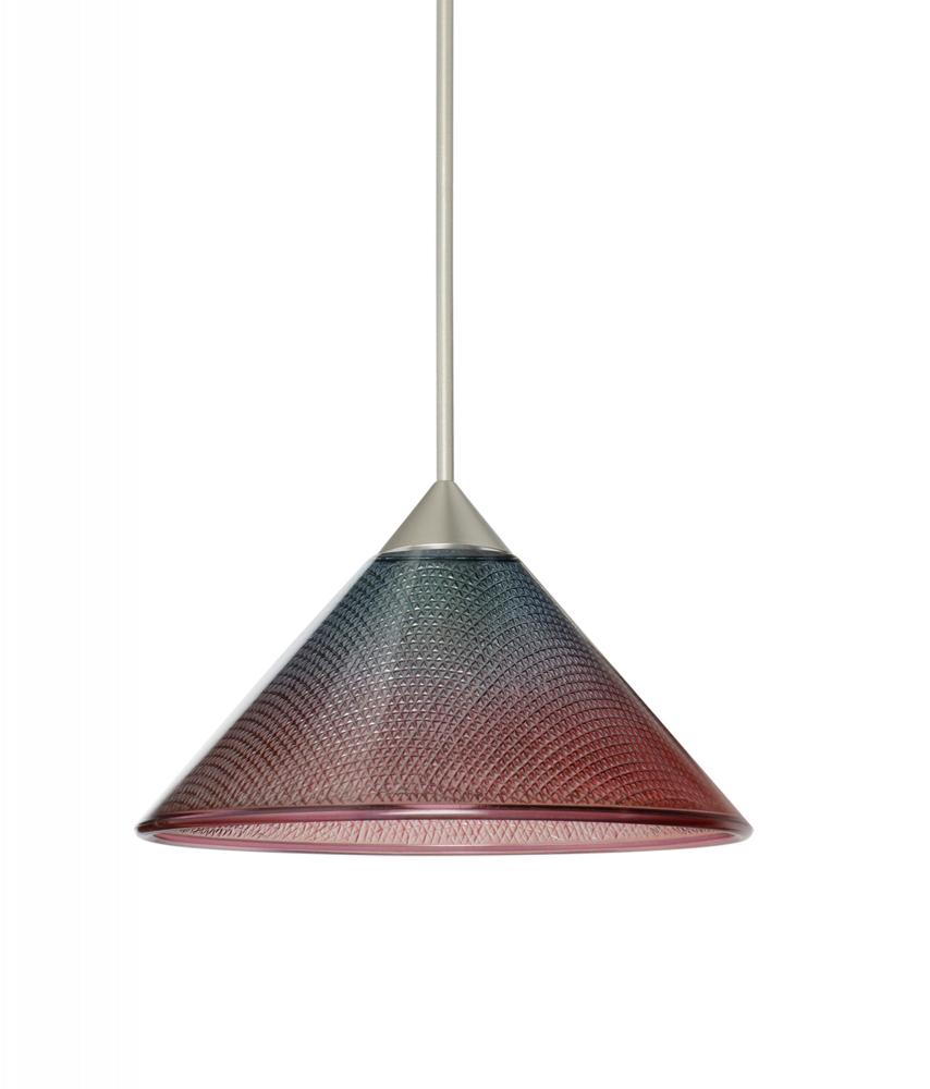 Besa Pendant Kona Satin Nickel Bi-Color 1x50W Halogen