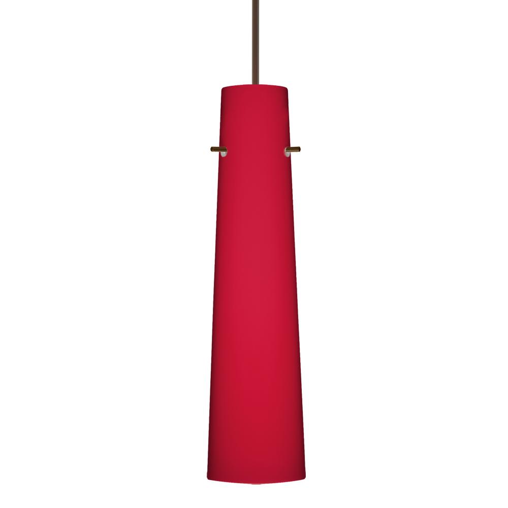 Besa Camino Pendant Bronze Ruby Matte 1x50W Halogen, 277V